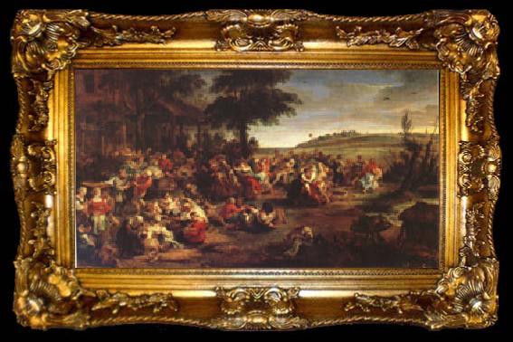 framed  Peter Paul Rubens The Village Wedding (mk05), ta009-2